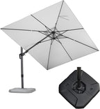 PURPLE LEAF 9' X 12' Right-left Tilt Patio Umbrella by PURPLELEAF