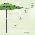 Tempera Patio Market Outdoor Table Umbrella - Image 8