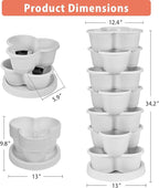 VECELO 7 Tier Vertical Garden Planter, Self Watering Stackable Planters - Image 2