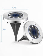 UFOND 12 Pack Solar Ground Lights，Outdoor Waterproof LED Gardenlight, Disklights - Image 3