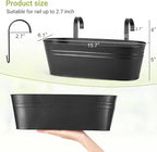 Dahey 5 Pcs Metal Iron Hanging Flower Pots - Image 2