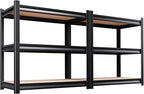AOAORRG Set of 2 Garage Shelving Heavy Duty Storage Shelves, Metal Adjustable by Unknown