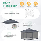 C0BIZI Gazebo 10x15 Pop up Canopy, Gazebos on Clearance-Canopy Tent - Image 8