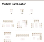 LAUSAINT HOME Outdoor Patio Furniture, 8 Piece Outdoor Sectional Sofa PE Rattan - Image 9