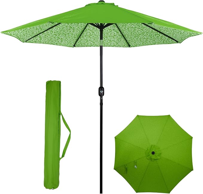 Backyard Expressions 9 ft. Patio Umbrella, Market Table Umbrella w/Tilt and by BackyardExpressions