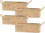 Wooden Planter Box with Handle I Rustic Barn Wood, Plastic Liner l Garden Decor - Image 8