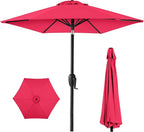 Best Choice Products 7.5ft Heavy-Duty Round Outdoor Market Table Patio Umbrella by BestChoiceProducts