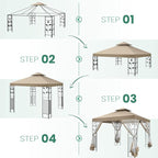 COBIZI Gazebo 10x13 Heavy Duty Gazebos - Image 7