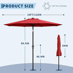 Garvee 10FT Patio Umbrella - Image 3
