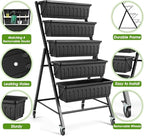SEJOV 2 Pack Vertical Raised Garden Bed, 5-Tier Vertical Garden Planter - Image 2