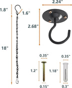 NACETURE Ceiling Hooks for Hanging Plants 3 Pack - Image 4