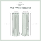 Exclusive Home Canopy Stripe Indoor/Outdoor Grommet Top Curtain Panel, Taupe / - Image 6