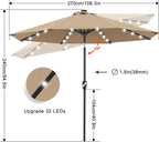 ABCCANOPY Durable Solar Led Patio Umbrellas - Image 5