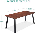 Best Choice Products 6-Person Indoor Outdoor Acacia Wood Dining Table, Picnic - Image 2