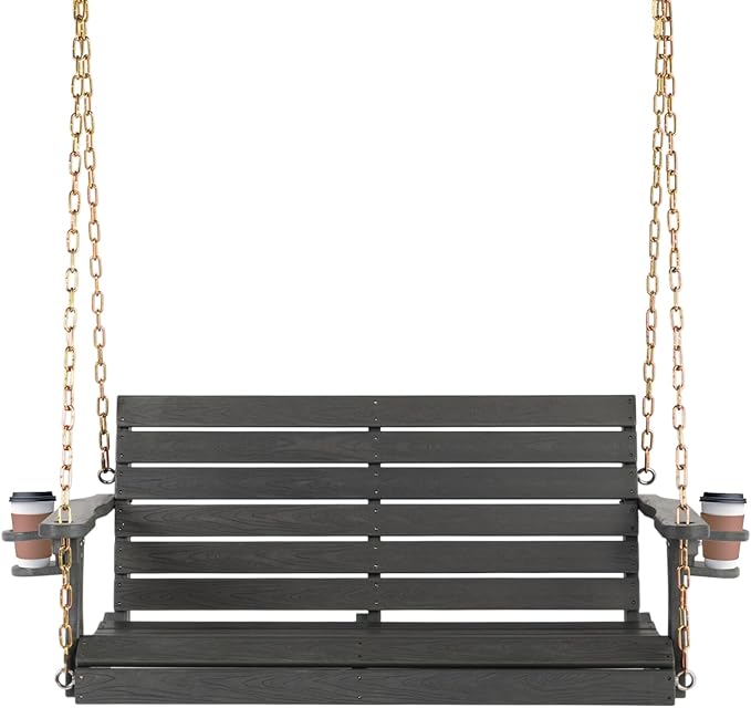 VINGLI Heavy Duty 1600 LBS HDPE Porch Swing Outdoor by VINGLI