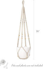 Mkono Macrame Plant Hanger Indoor Hanging Planter Basket - Image 6