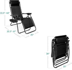 Best Choice Products Set of 2 Adjustable Steel Mesh Zero Gravity Lounge Chair - Image 3