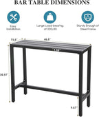 Outdoor Bar Table, Patio Console Pub Height Tables - Image 3