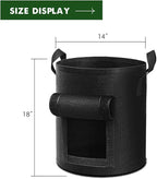 5-Pack 10 Gallon Potato Grow Bags, Garden Planting Bag - Image 2