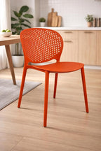 2xhome Set of 4 Patio Dining Chairs | Modern Stackable Outdoor Pool Side Chair - Image 5