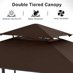 ABCCANOPY Grill Gazebo with 2 Side Awnings - Image 8