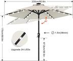 ABCCANOPY Durable Solar Led Patio Umbrellas - Image 3