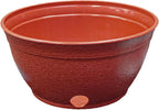 EMSCO Expandable Hose Hider – Expandable Hose Storage Pot – Rustic Terra Cotta by Emsco+Group