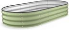 Kesfitt Raised Garden Bed, Oval Open-Bottom Design, 12-Inch Deep by Kesfitt