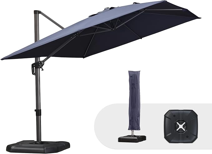 PURPLE LEAF 9'×11.5' Cantilever Patio Umbrella by PURPLELEAF