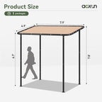 Aoxun 8x5 Lean to Gazebo Outdoor Pergola - Image 4
