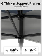 13 X 13FT Pop Up Gazebo, Canopy Tent, Gazebos on Clearance, Patio Folding Canopy - Image 3