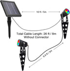 Mini 50X Twin Solar Spot Lights Outdoor Multi Color Changing RGB LED Spotlight - Image 3