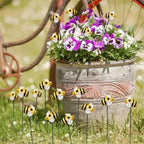 DYJAGYO 10Pcs Bee Garden Stakes Decor, Flower Pot Bed GardenDecorGarden Stakes - Image 4