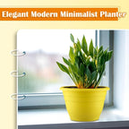 11 Inch Plant Pots Set of 3, Plastic Planters - Image 6