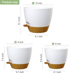 10/9/8 inch Medium Self Watering Pots, Plant Pots - Image 2