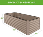 Best Choice Products 8x4x2ft Outdoor Metal Raised Garden Bed, Deep Root Planter - Image 8