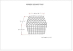SIMPLIHOME Noreen Square Pouf - Image 3