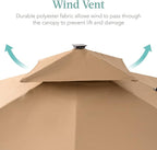 Best Choice Products 10x10ft Cantilever Patio Umbrella w/Base Included - Image 6