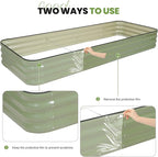 5-in-1 Adjustable Raised Garden Bed Kit | Galvanized Planter Boxes - Image 8