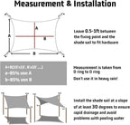 LOVE STORY Triangle 13'x13'x13' Waterproof Sun Shade Sail Canopy UV Block - Image 2