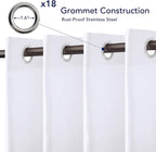PureFit Outdoor Curtains for Patio Waterproof Weatherproof, UV Resistant - Image 4