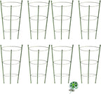 8 Pack Tomato Cage for Garden Plant Support, 18 inches Small Tomato Cages by HOYEJYOU