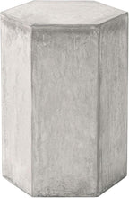 COSIEST Concrete Accent Table, Hexagon Patio Side Table 14.5''Wx16''H, Modular - Image 5