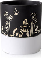 Nihow Self Watering Plant Pot: 6 Inch Ceramic Planter by Nihow