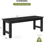 ONBRILL Outdoor Benches Weatherproof, 2-Person Poly Lumber Garden Bench - Image 3