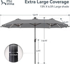PHI VILLA 13ft Patio Umbrella - Image 2