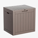 DRATO 35 Gallon Deck Boxes Resin Outdoor Storage Box UV Resistant Outside Deck by DRATOprovidesawarmandcozy