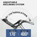 Zero Gravity Chair Set of 2 Oversized Padded Recliner - Image 7