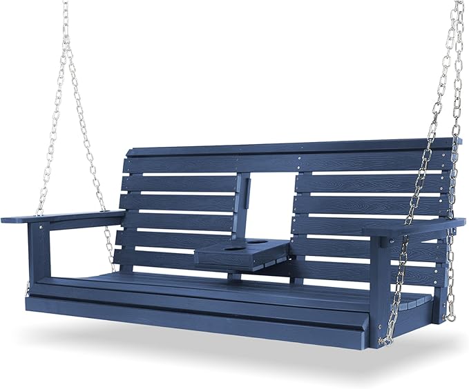 Poly Lumber 3-Seat Porch Swing, HIPS 5-Feet Bench Swing by Mosbrisa