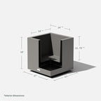 Veradek Block Series Cube Plastic Planter - Image 3